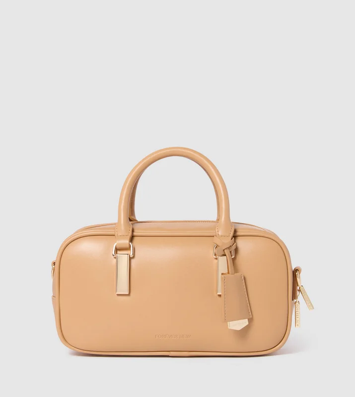 TERRI Metal Trim Barrel Bag